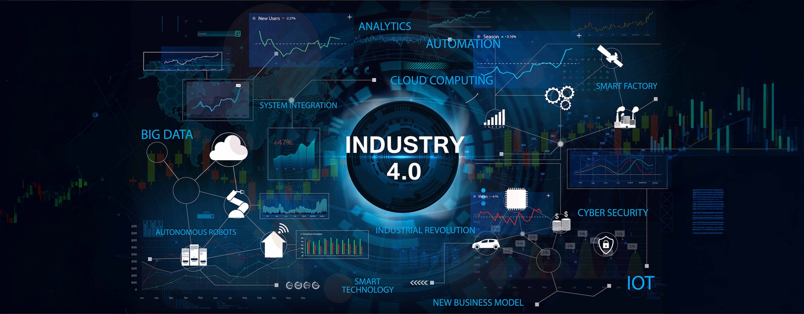 Advanced Robotic Arms on Modern Production Line